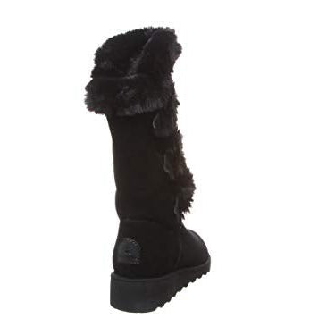 BEARPAW Genevieve Boots - Women's Black Shoe Deals Outlet