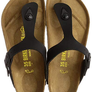 Birkenstock Gizeh Birko - Flor - Unisex Black Shoe Deals Outlet