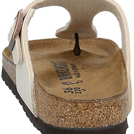Birkenstock Gizeh Birko - Flor - Unisex Graceful Pearl White Shoe Deals Outlet