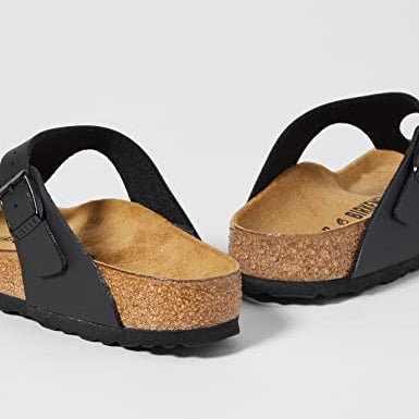 Birkenstock Gizeh Birko - Flor - Unisex Black Shoe Deals Outlet