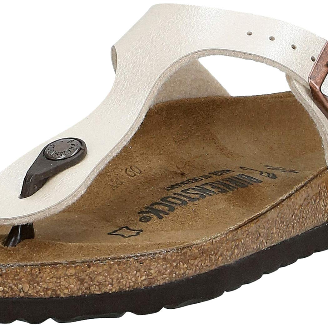 Birkenstock Gizeh Birko - Flor - Unisex Graceful Pearl White Shoe Deals Outlet