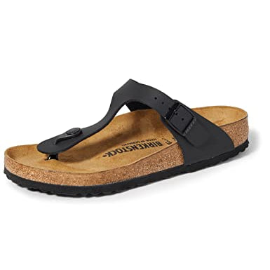 Birkenstock Gizeh Birko - Flor - Unisex Black Shoe Deals Outlet