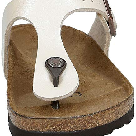 Birkenstock Gizeh Birko - Flor - Unisex Graceful Pearl White Shoe Deals Outlet
