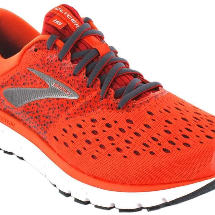 Brooks Glycerin 16 - Men's Orange/Red/Ebony Shoe Deals Outlet