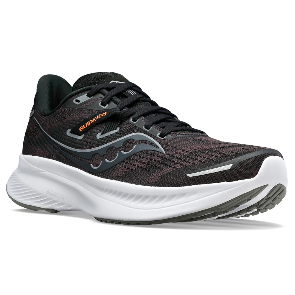 Saucony Guide 16 - Men's Black/White Shoe Deals Outlet