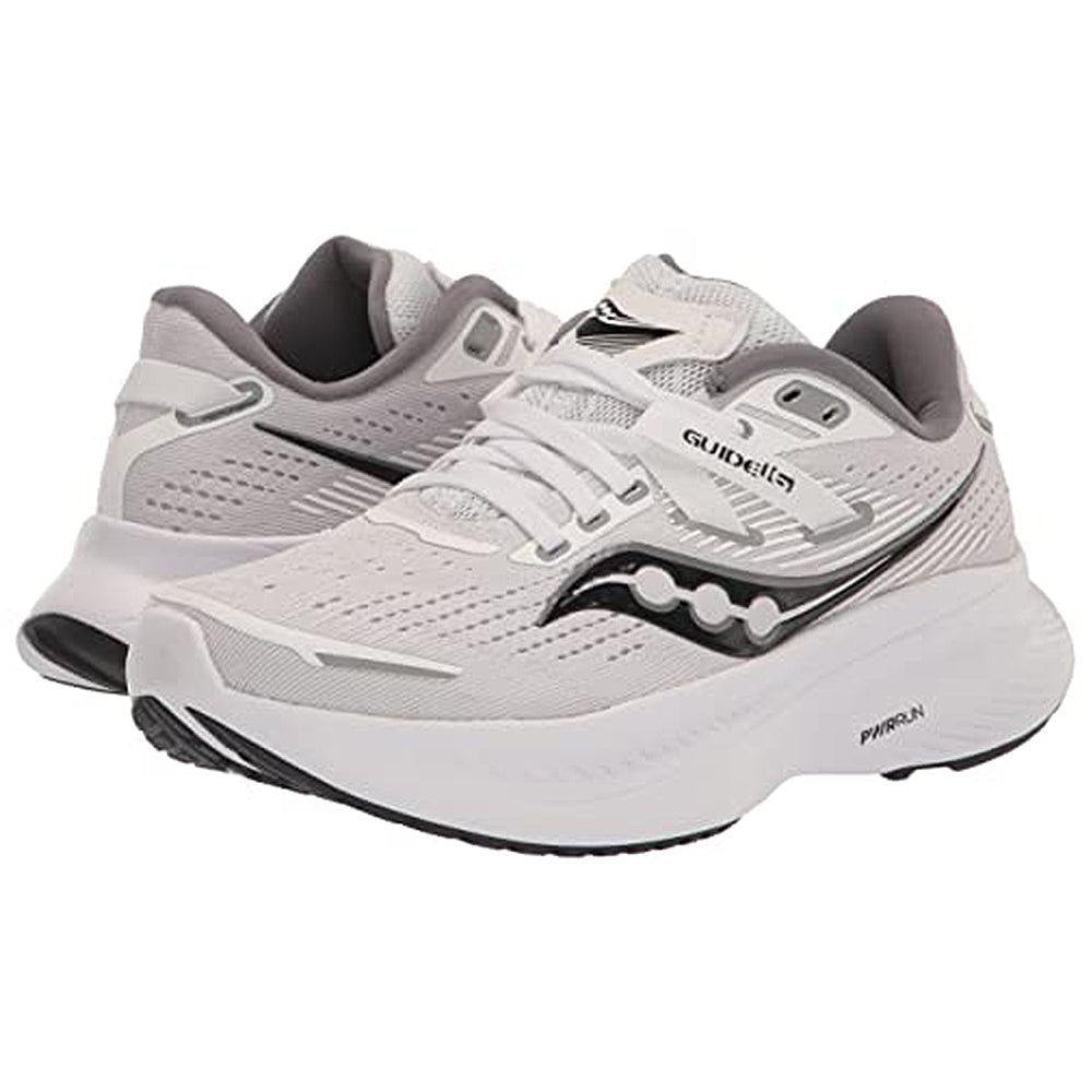 Saucony Guide 16 - Women's White/Black Shoe Deals Outlet