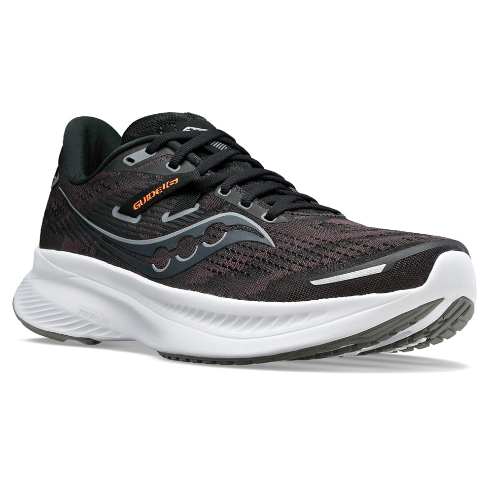 Saucony Guide 16 - Women's Black/White Shoe Deals Outlet