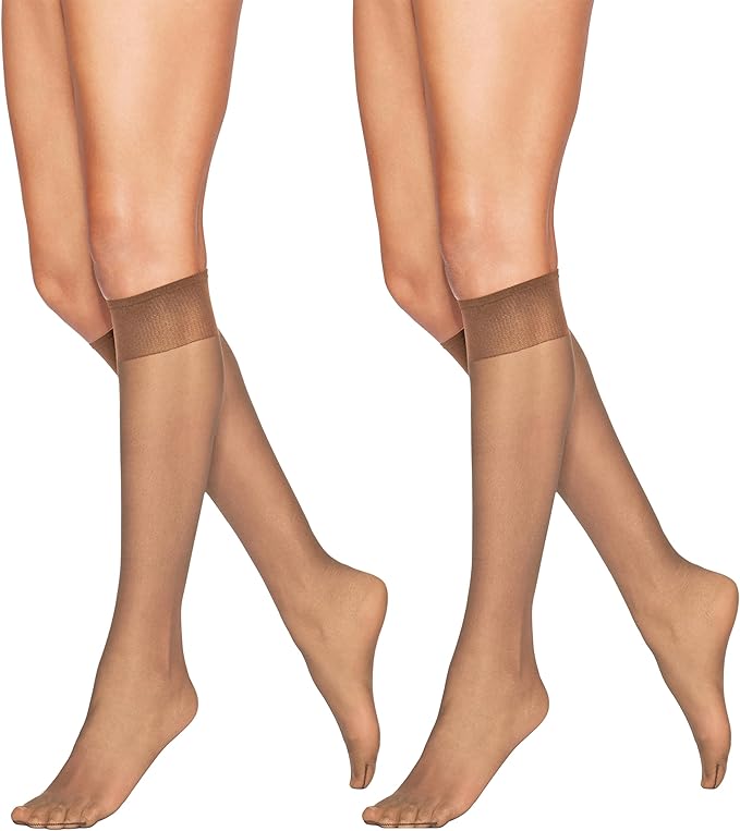 Hanes Silk Reflections Plus Knee Highs Little Color OS 12036616018 Shoe Deals Outlet