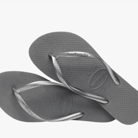 Havaianas Slim Sandals Steel Grey 9/10 M 7891266827370 Shoe Deals Outlet