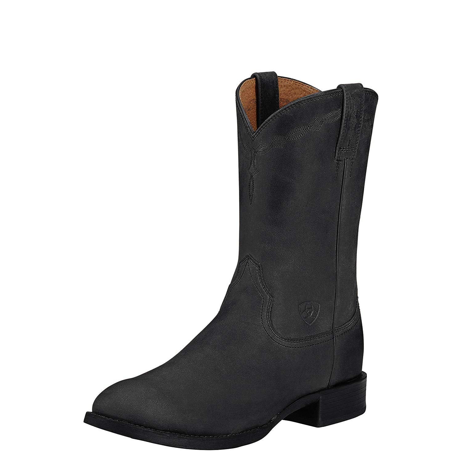 Ariat Heritage Roper Western Boot - Men's Black Shoe Deals Outlet