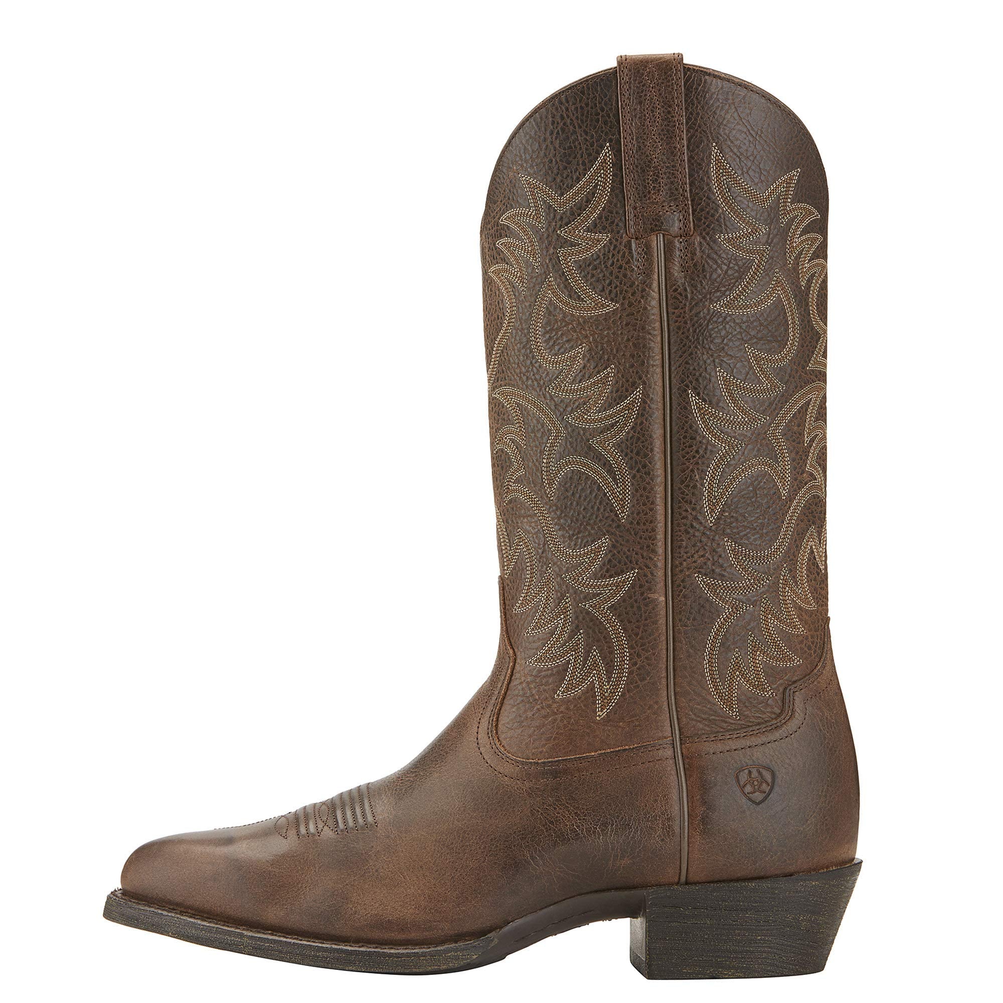 Ariat Heritage Western Cowboy R - Toe Boots - Men's Distressed Brown Shoe Deals Outlet