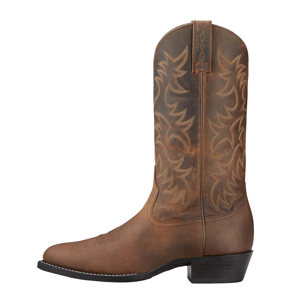 Ariat Heritage Western Cowboy R - Toe Boots - Men's Brown Shoe Deals Outlet