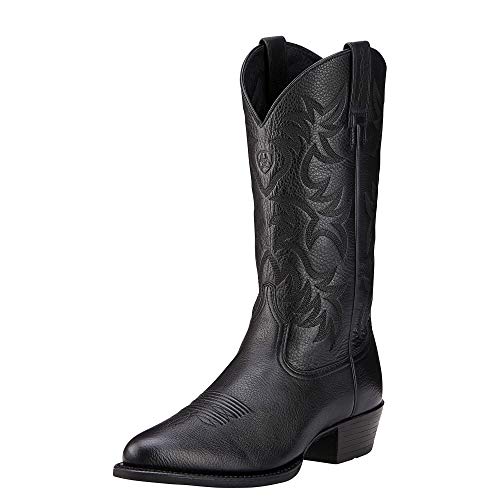 Ariat Heritage Western R Toe - Men's Black Shoe Deals Outlet