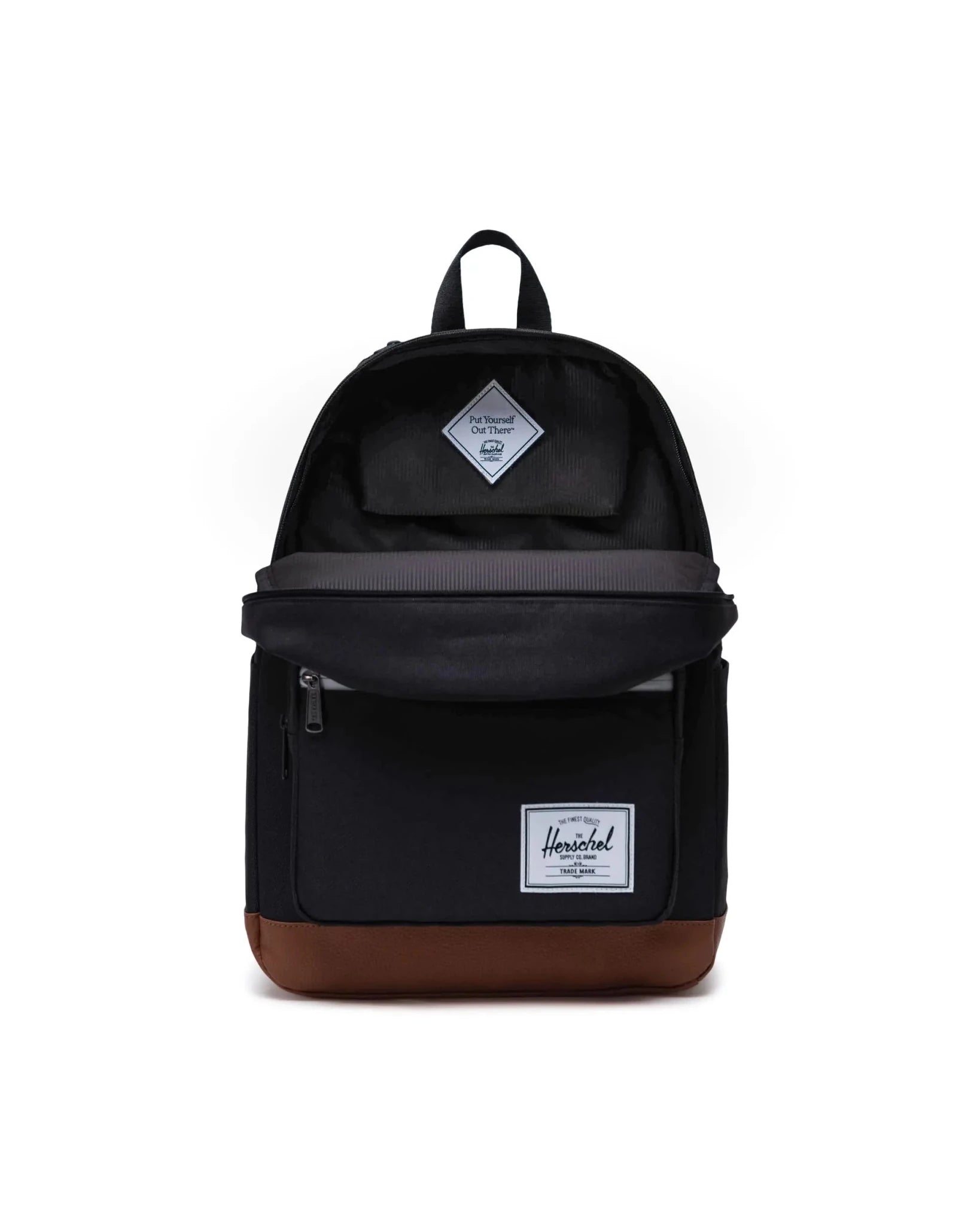 Herschel Supply Co. Pop Quiz Backpack Black / Tan OS 828432010387 Shoe Deals Outlet
