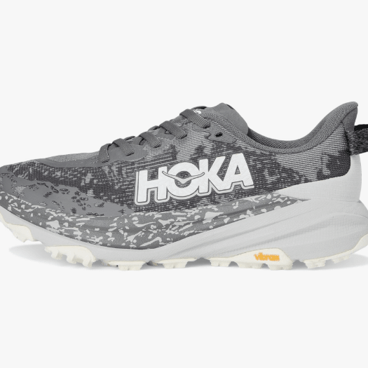 Hoka Speedgoat 6 Satellite Grey / Stardust 9 B 197634616834 Shoe Deals Outlet