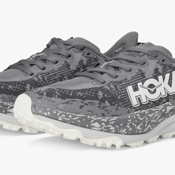 Hoka Speedgoat 6 Satellite Grey / Stardust 9 B 197634616834 Shoe Deals Outlet