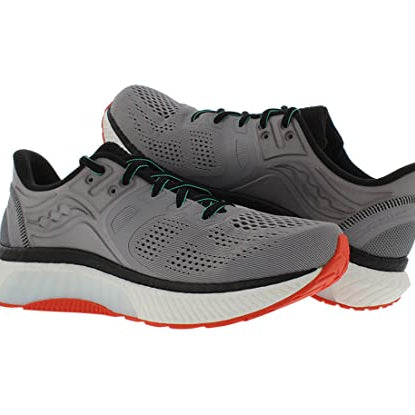 Saucony Hurricane 23 Running Shoe - Men's Alloy/Scarlet Shoe Deals Outlet