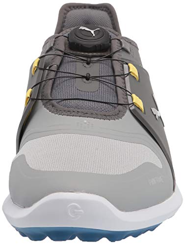 PUMA Ignite Fasten8 Pro Golf Shoe - Men's High Rise - puma Silver - quiet Shade Shoe Deals Outlet