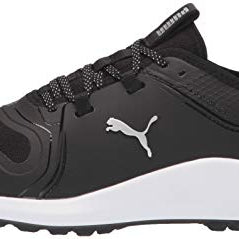 PUMA Ignite Fasten8 Pro Golf Shoe - Men's Black/Silver/White Shoe Deals Outlet