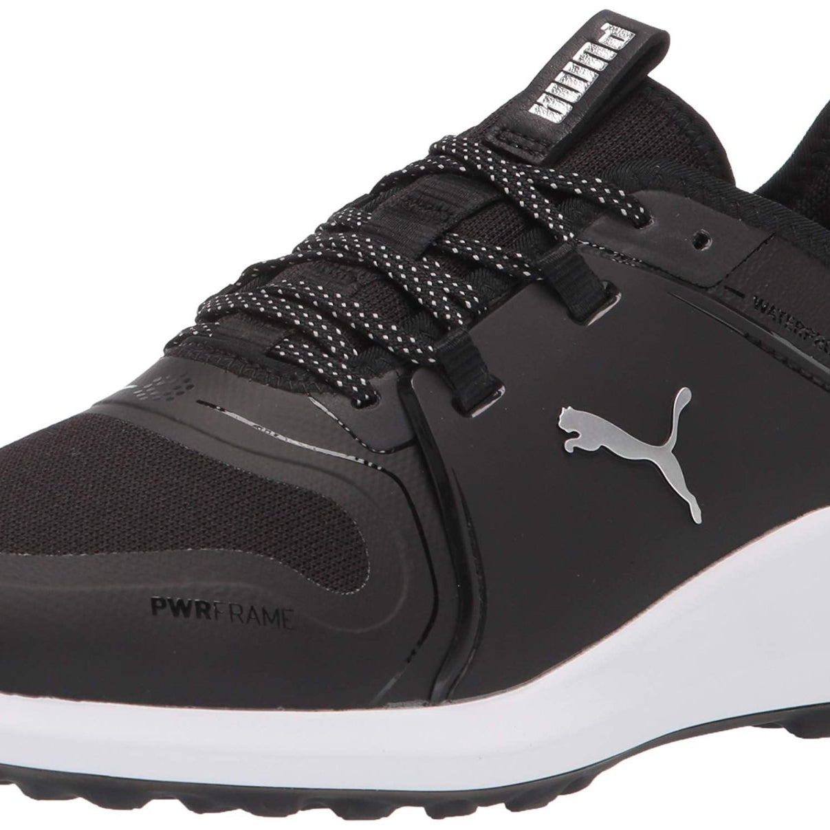 PUMA Ignite Fasten8 Pro Golf Shoe - Men's Black/Silver/White Shoe Deals Outlet