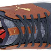 PUMA Ignite PWRADAPT Caged Crafted Golf Shoes - Men's Peacoat - leather Brown - puma Team Gold Shoe Deals Outlet
