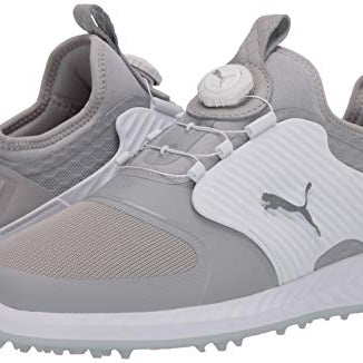 PUMA Ignite PWRADAPT Caged Golf Shoes - Men's Gray Violet - puma Silver - puma White Shoe Deals Outlet