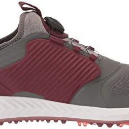 PUMA Ignite PWRADAPT Caged Golf Shoes - Men's Quiet Shade - puma Silver - zinfandel Shoe Deals Outlet