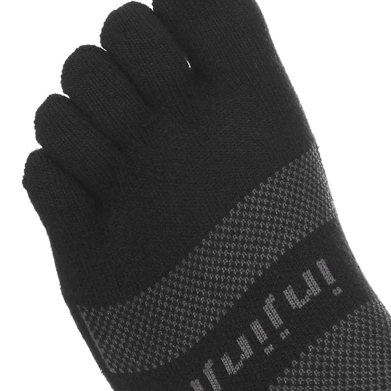 Injinji Run Midweight No - Show Toe Socks Black Large 760172011876 Shoe Deals Outlet