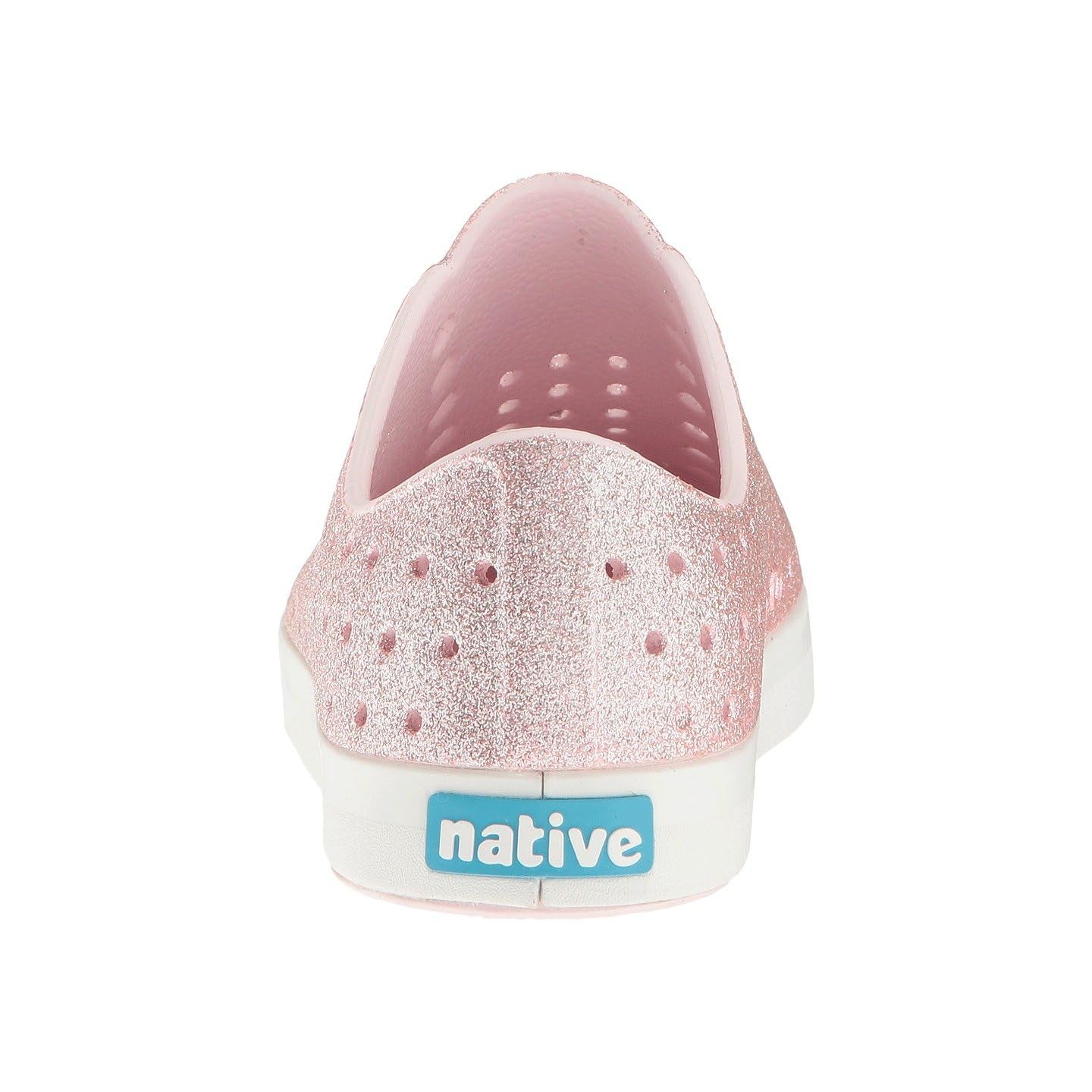 Native Shoes Kids Jefferson Bling - Kids Milk Pink Bling/Shell White Shoe Deals Outlet