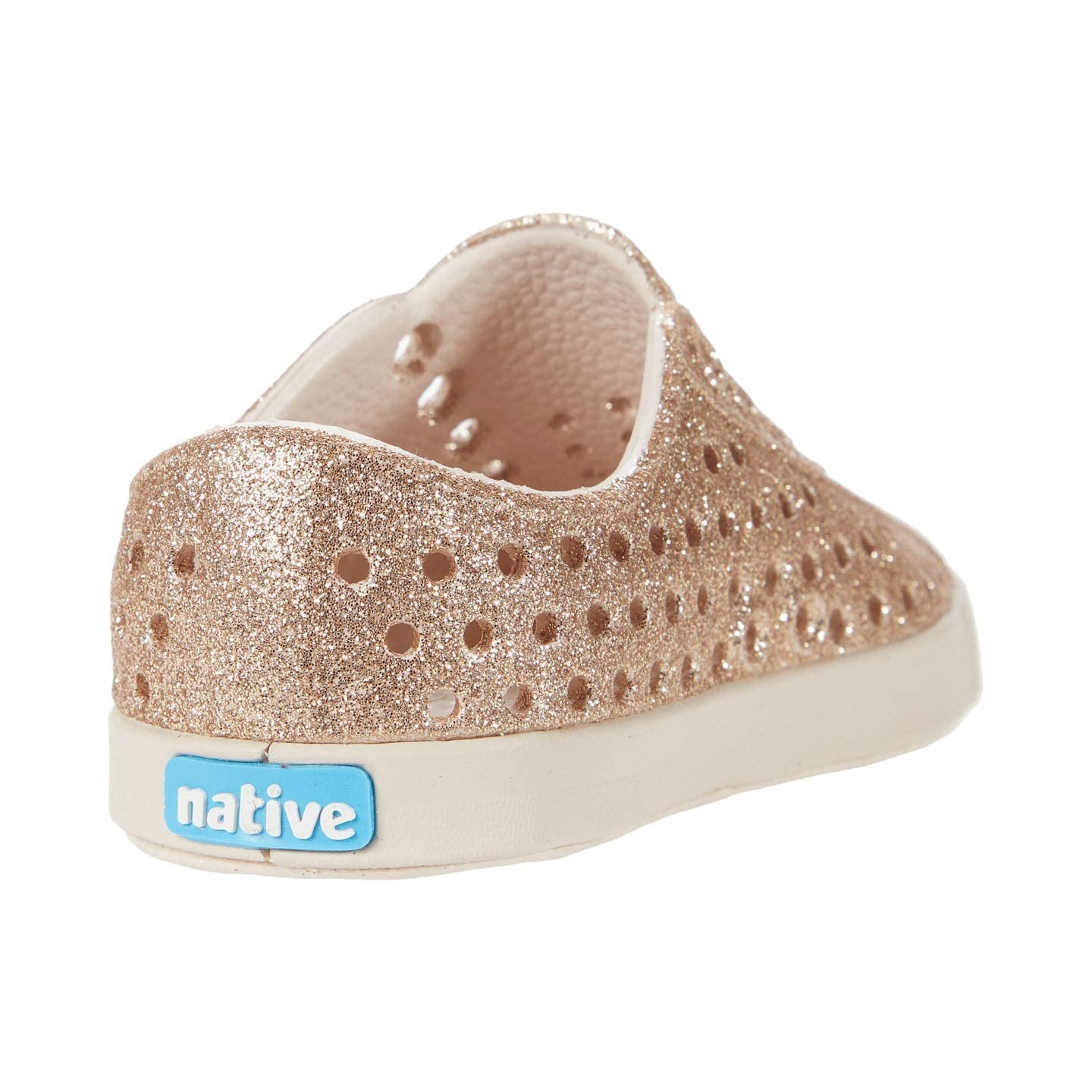 Native Shoes Kids Jefferson Bling - Kids Rock Salt Bling/Rock Salt Pink Shoe Deals Outlet