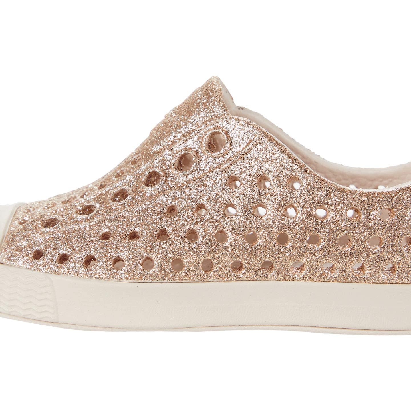 Native Shoes Kids Jefferson Bling - Kids Rock Salt Bling/Rock Salt Pink Shoe Deals Outlet