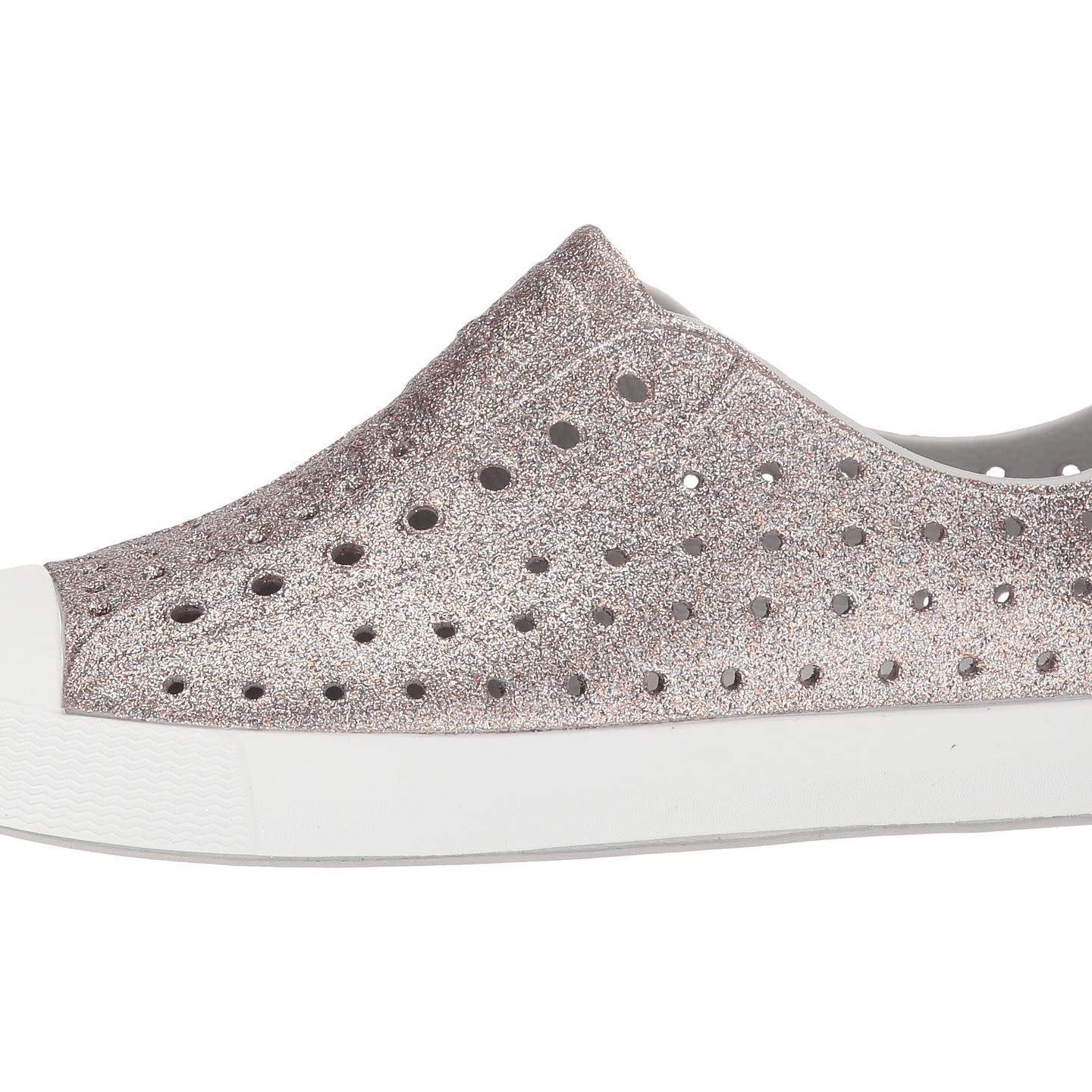 Native Shoes Kids Jefferson Bling - Kids Metal Bling/Shell White Shoe Deals Outlet