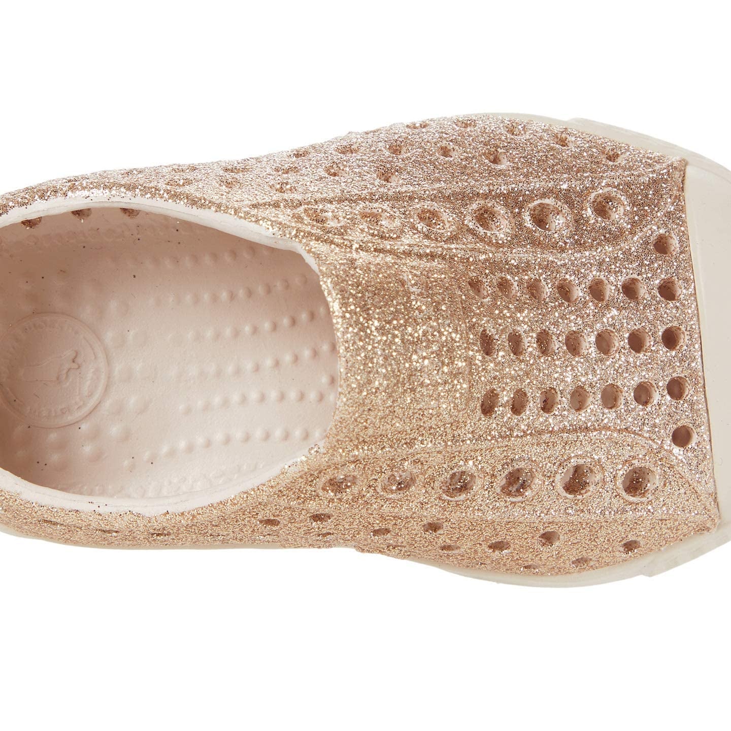 Native Shoes Kids Jefferson Bling - Kids Rock Salt Bling/Rock Salt Pink Shoe Deals Outlet