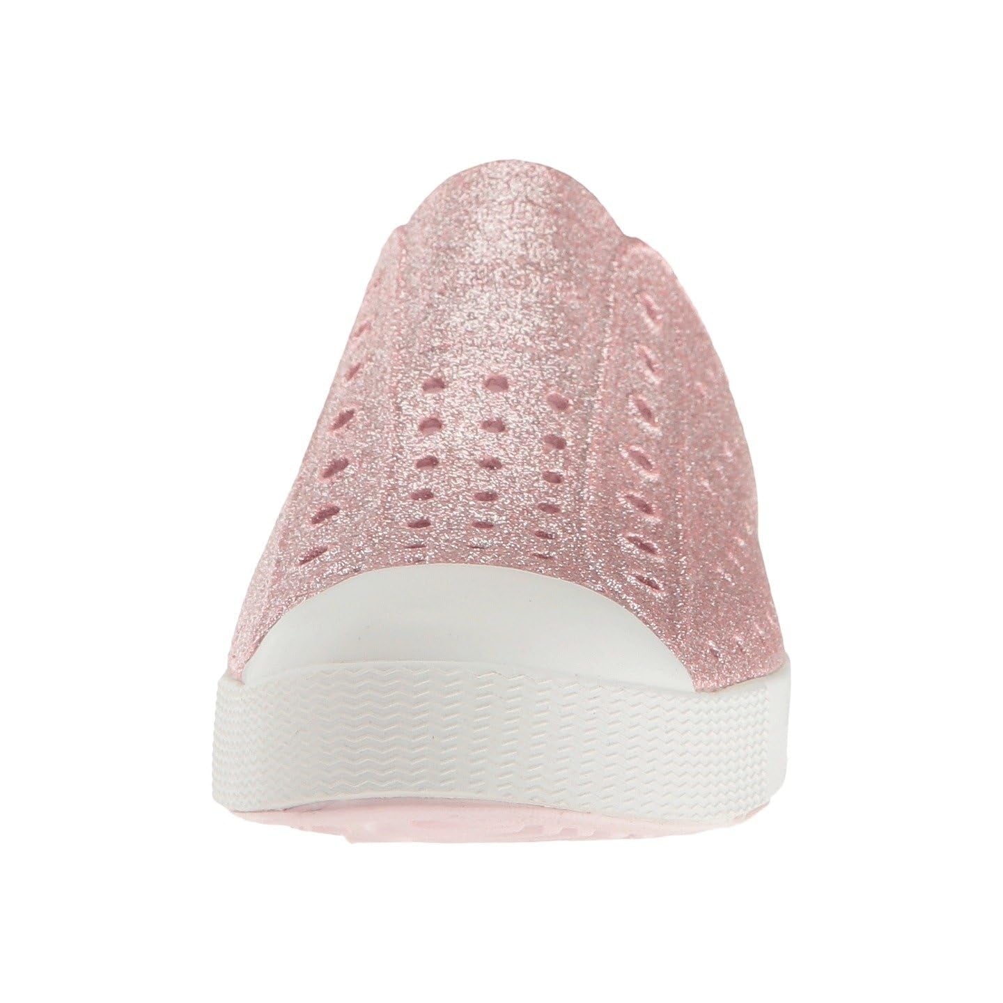 Native Shoes Kids Jefferson Bling - Kids Milk Pink Bling/Shell White Shoe Deals Outlet