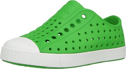 Native Shoes Kids Jefferson - Kids Grasshopper Green/Shell White Shoe Deals Outlet