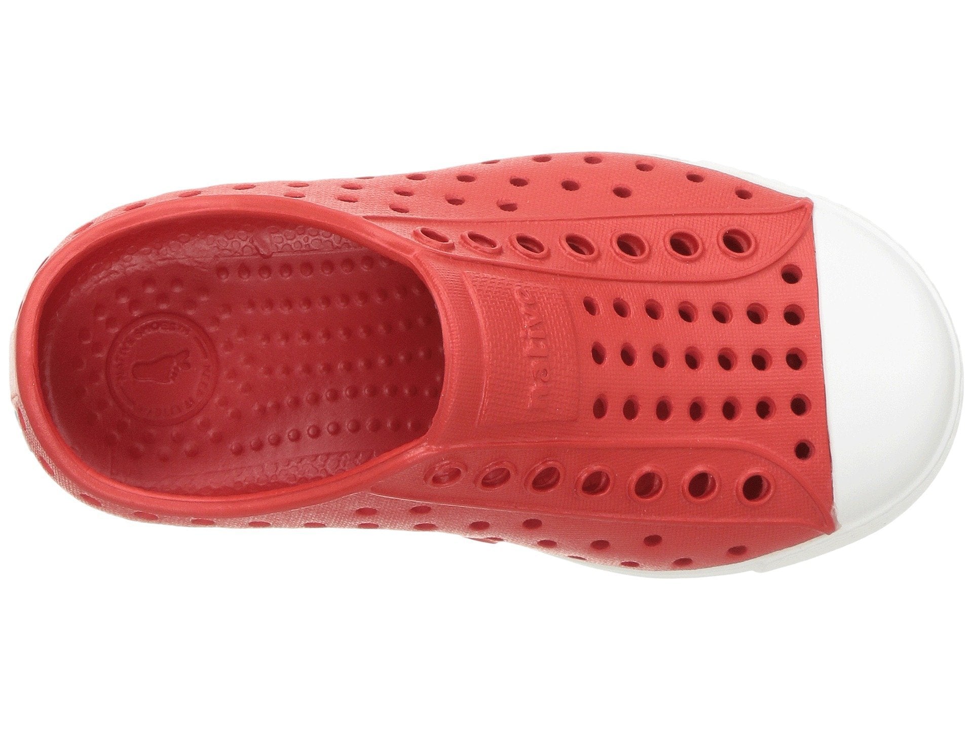 Native Shoes Kids Jefferson - Kids Torch Red/Shell White Shoe Deals Outlet