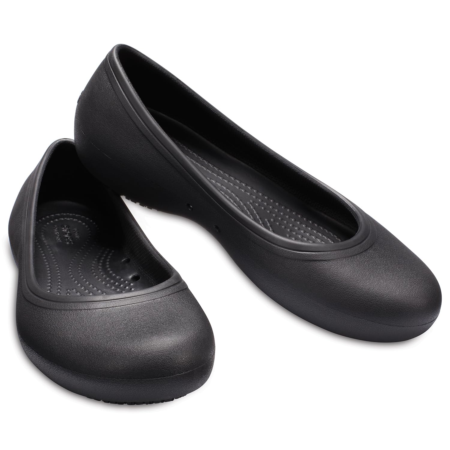 Crocs Kadee ll Work Flat - Women's Black/Black Shoe Deals Outlet
