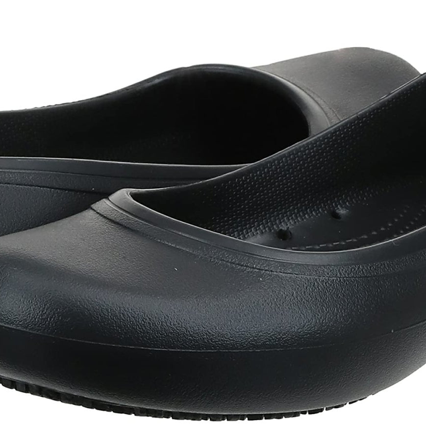 Crocs Kadee ll Work Flat - Women's Black/Black Shoe Deals Outlet