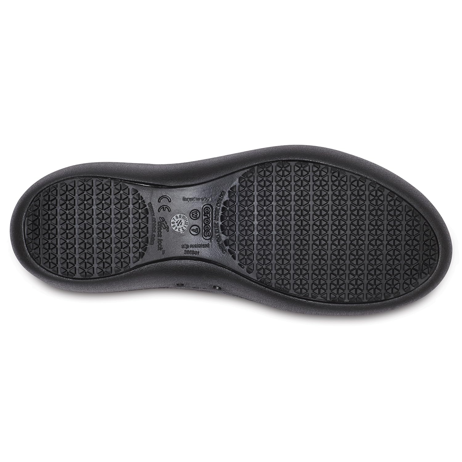 Crocs Kadee ll Work Flat - Women's Black/Black Shoe Deals Outlet