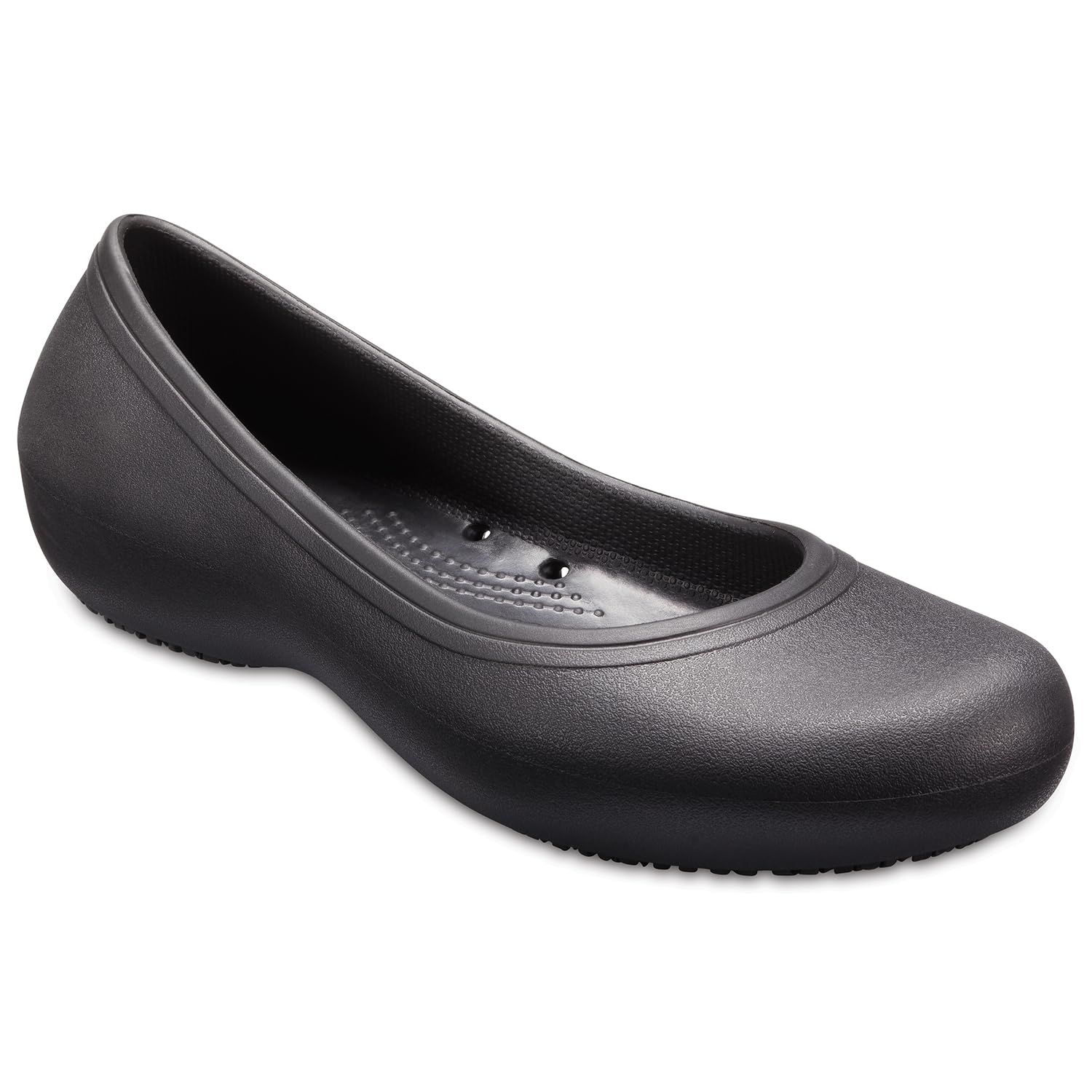 Crocs Kadee ll Work Flat - Women's Black/Black Shoe Deals Outlet