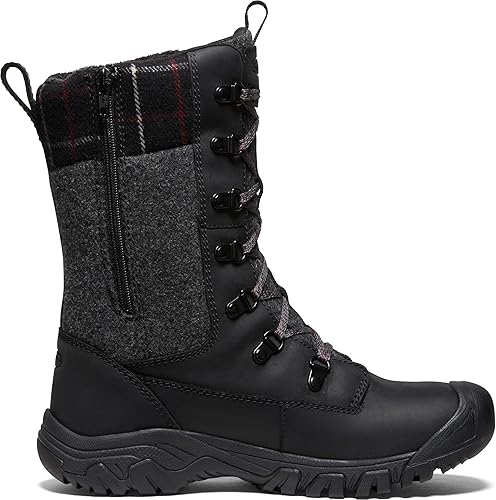 KEEN Greta Black / Black Plaid 6.5 M 195208041389 Shoe Deals Outlet