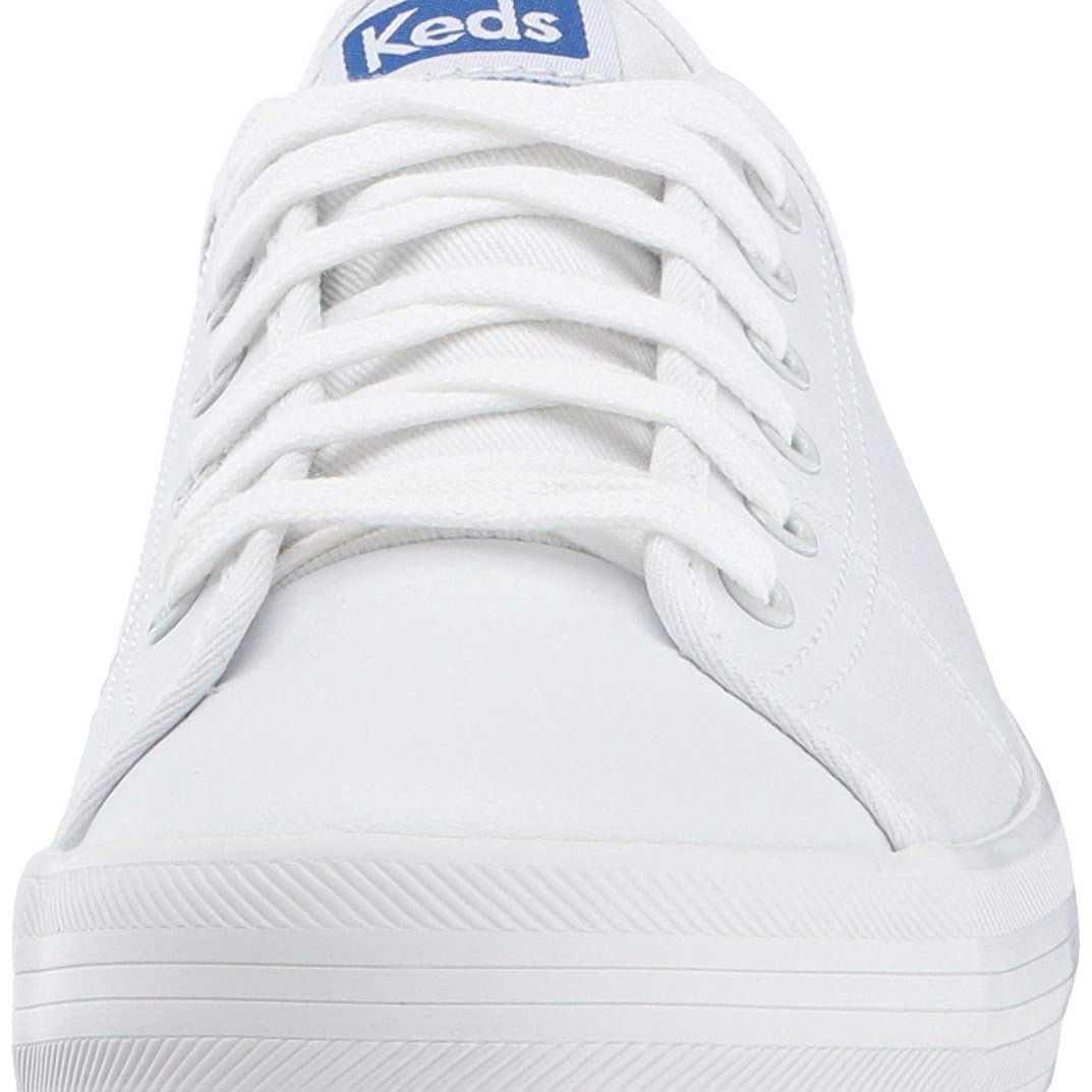 Keds Kickstart Leather - Women's White/Blue Shoe Deals Outlet