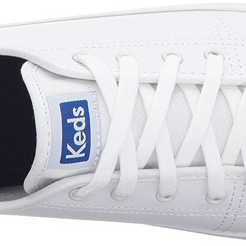 Keds Kickstart Leather - Women's White/Blue Shoe Deals Outlet