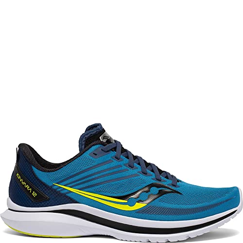 Saucony Kinvara 12 - Men's Blue/Citrus Shoe Deals Outlet