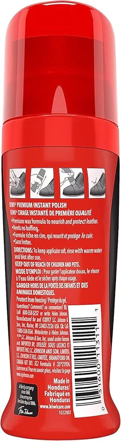 KIWI Shine & Protect Liquid Shoe Polish Black 75 ml 5000204658187 Shoe Deals Outlet