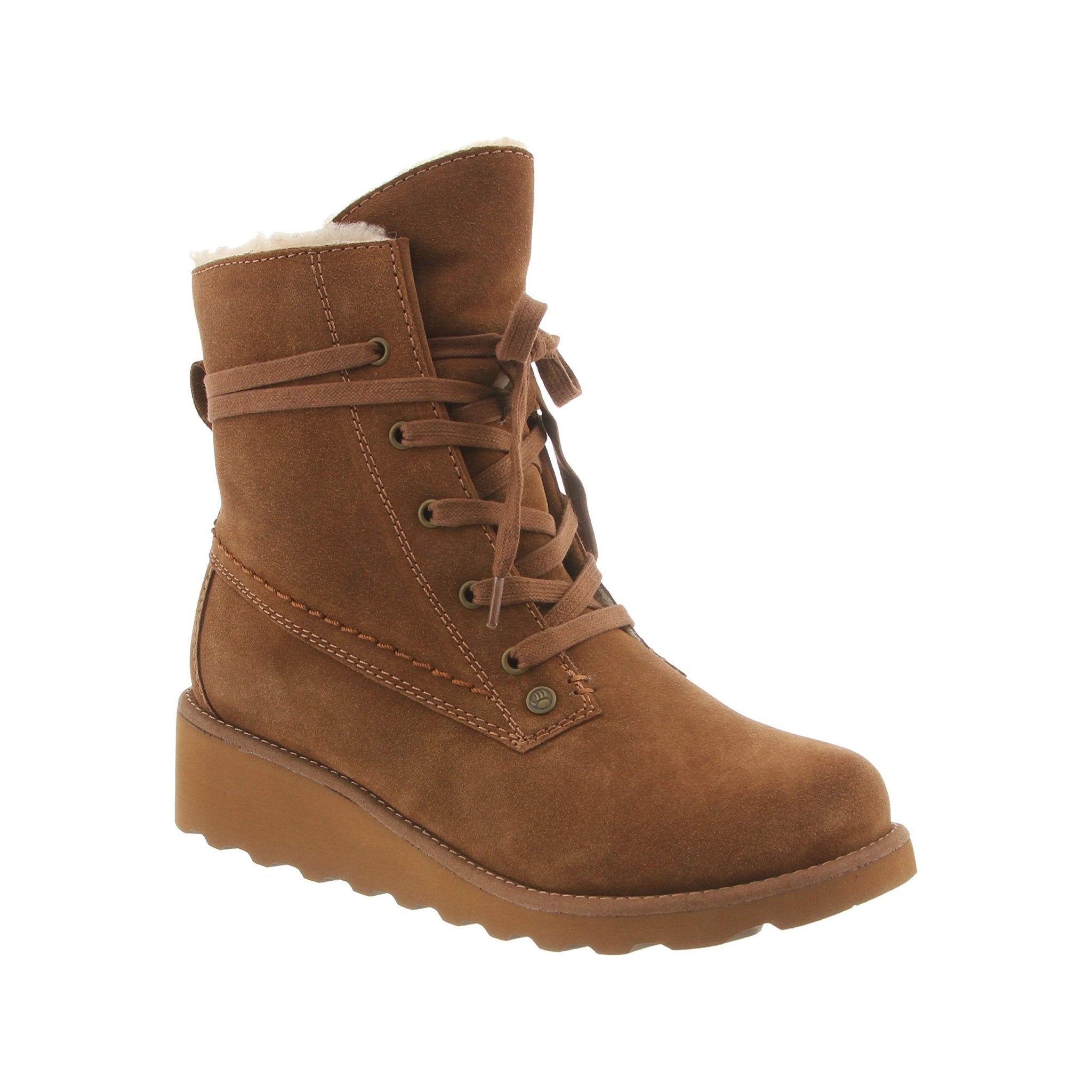 BEARPAW Krista Ankle Boot - Women's Hickory Shoe Deals Outlet