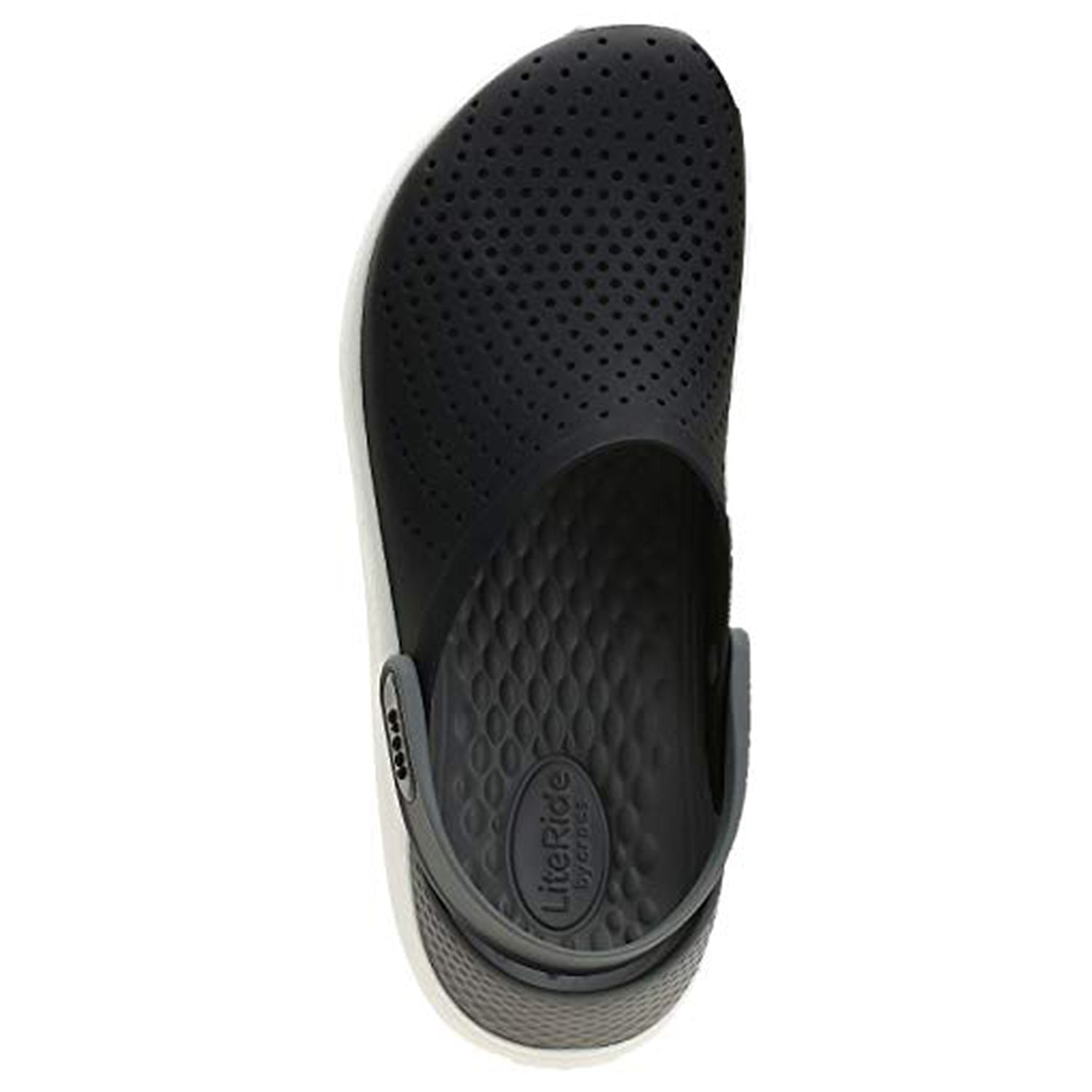 Crocs LiteRide Clog - Unisex Black/Smoke Shoe Deals Outlet