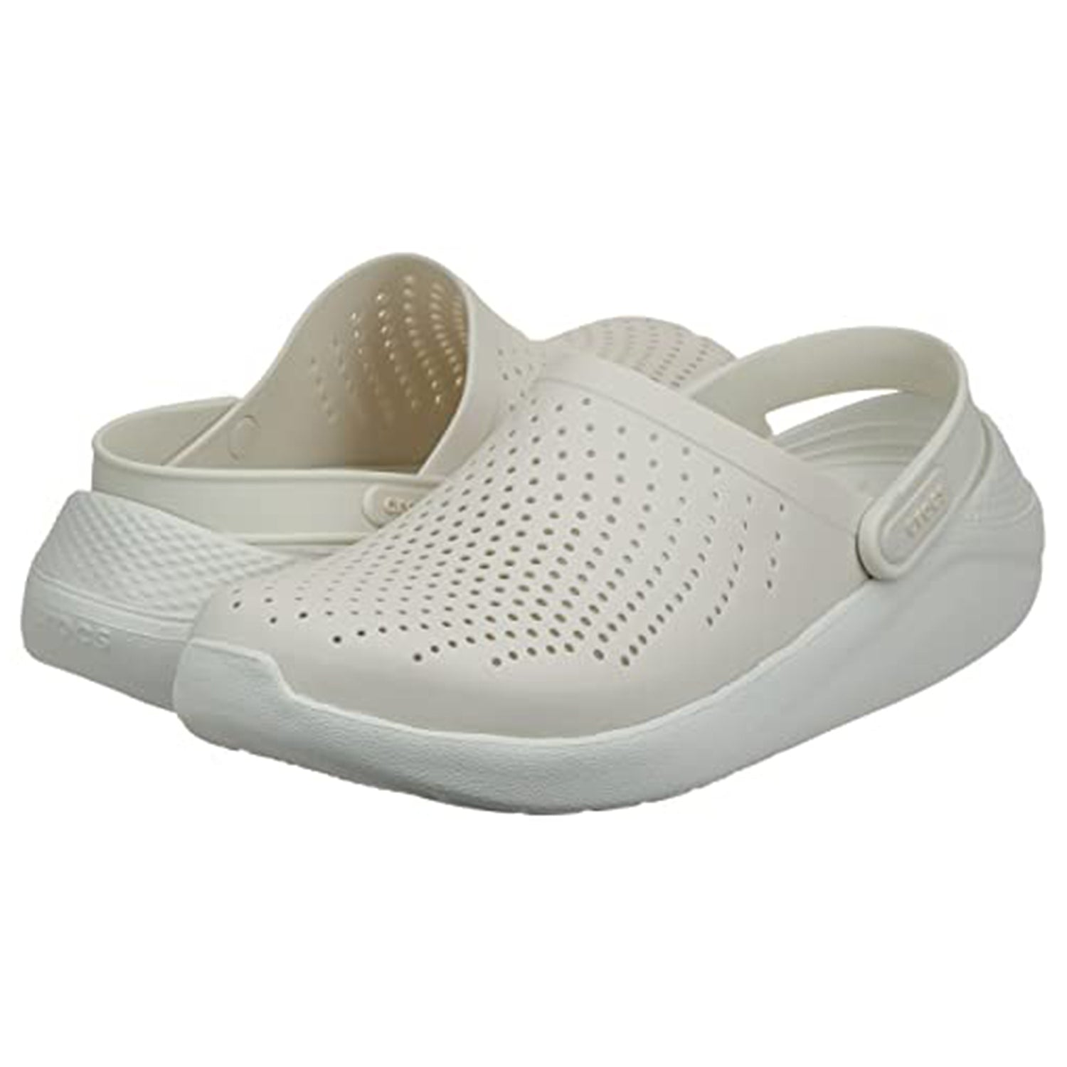 Crocs LiteRide Clog - Unisex Almost White/Almost White Shoe Deals Outlet