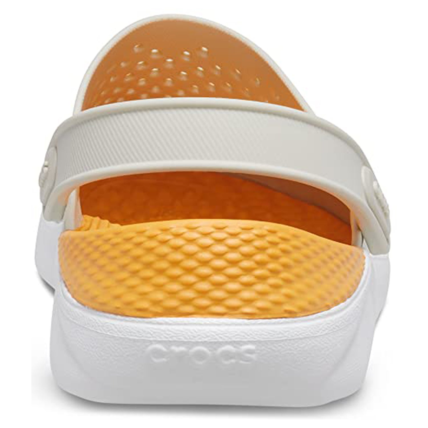 Crocs LiteRide Clog - Unisex Stucco/Orange Sorbet Shoe Deals Outlet