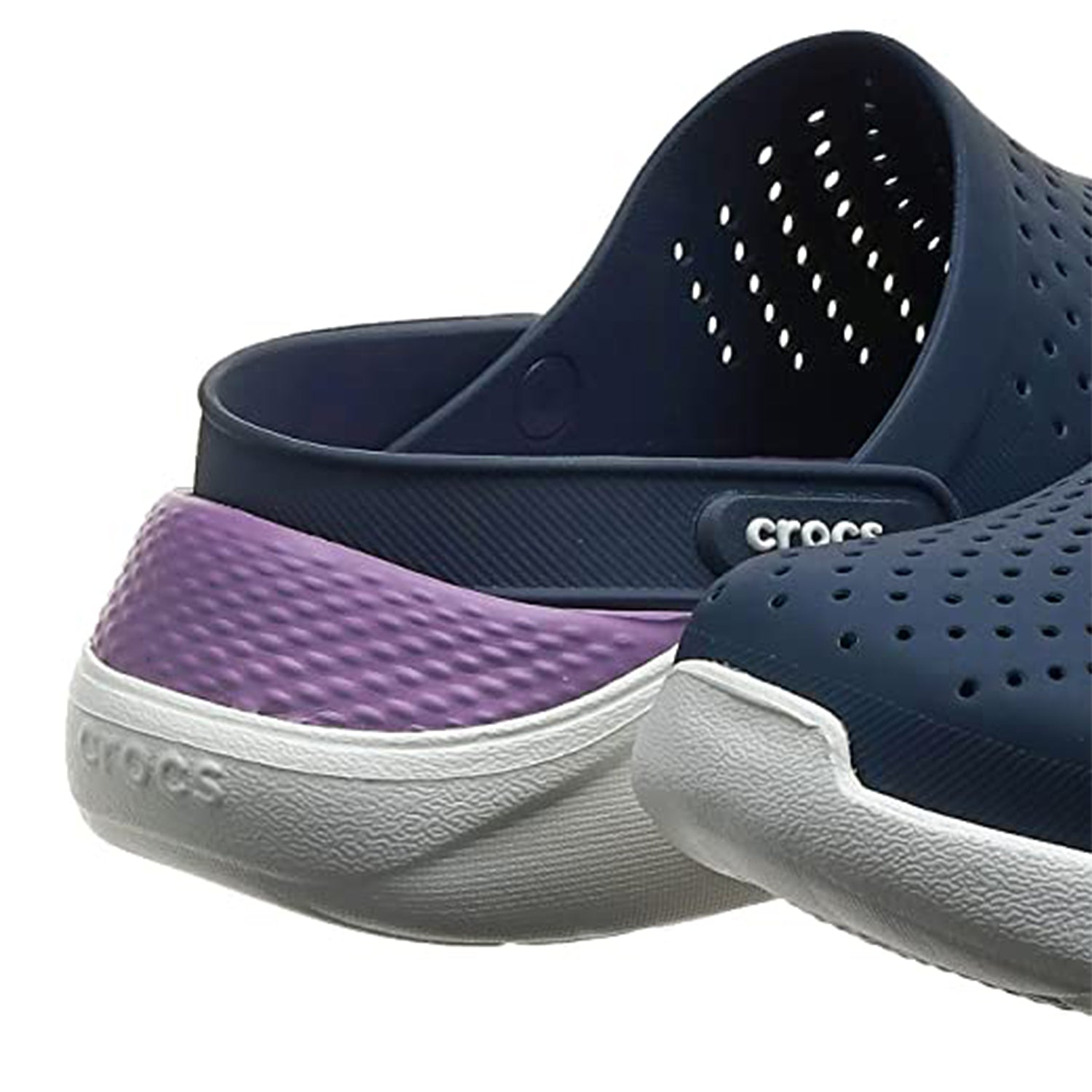 Crocs LiteRide Clog - Unisex Navy/Orchid Shoe Deals Outlet